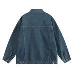 Hong Kong Style Vintage Washed Denim Jacket