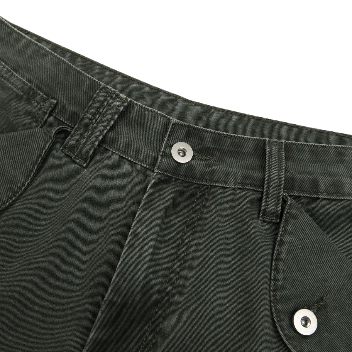 Relaxed Bootcut Pants With Reverse‑Pocket Washed‑Out Fade