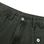 Relaxed Bootcut Pants With Reverse‑Pocket Washed‑Out Fade