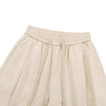 Solid Tint Linen-Blend Barrel Pants