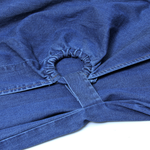 Puff Sleeve Denim Wrap Midi Dress