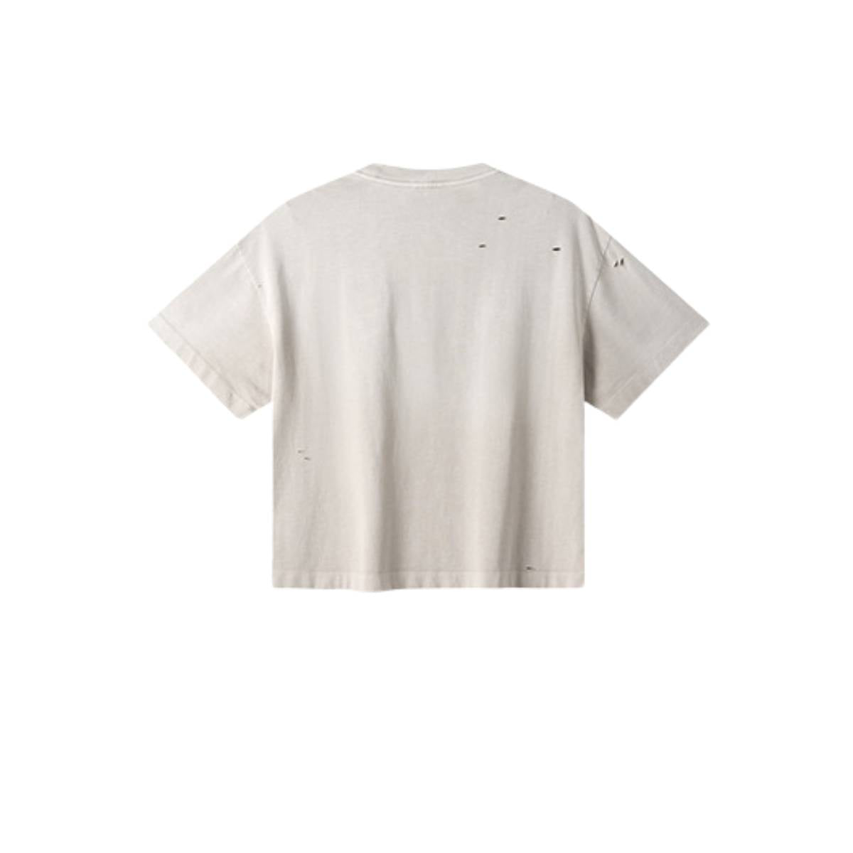 Oversized Heavy Washed Destroyed Cotton Tee