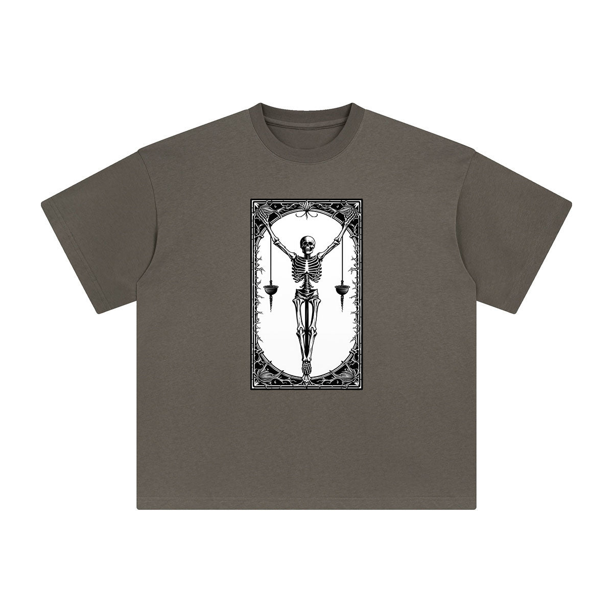 Mystery Skeleton Tarot Card Graphic Tee-INNBLAC Fashion Apparel