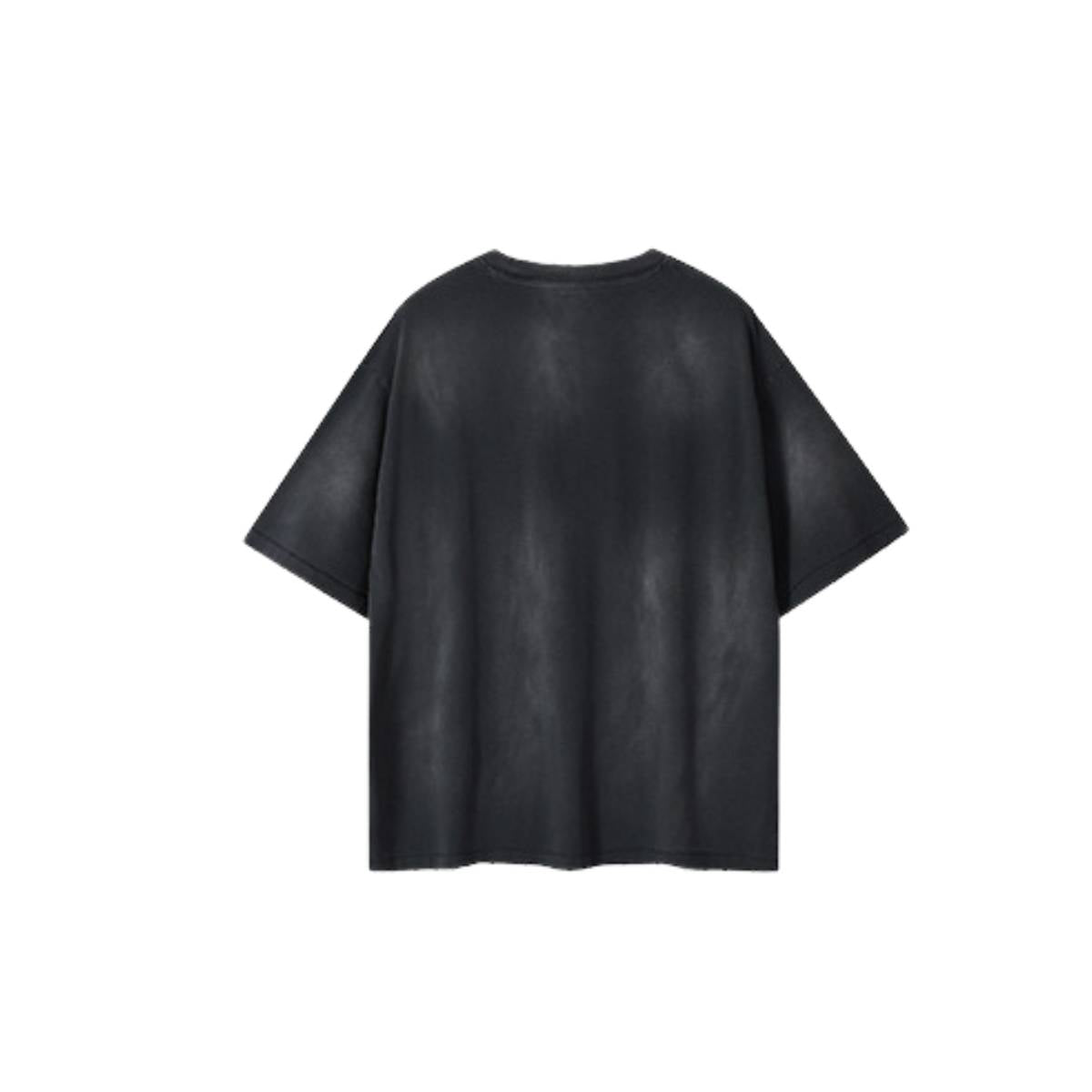 Camiseta destructiva de peso pesado con borde crudo de 10 oz