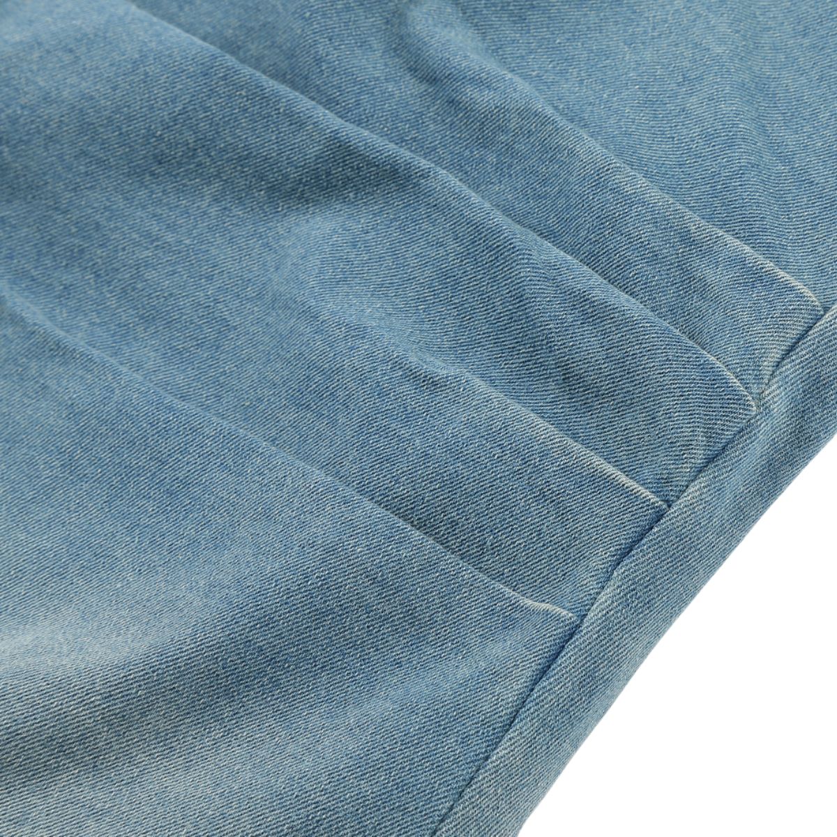 Ruched Denim Halter Mini Dress