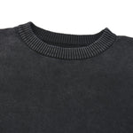 Vintage Snow Wash Relaxed Fit Cotton Knit Sweater