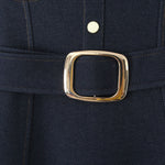 Falda vaquera con bordado de perlas y lavado vintage