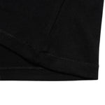 Women's Black Slim-Fit Stretch Crew Neck ShortSleeve Tee