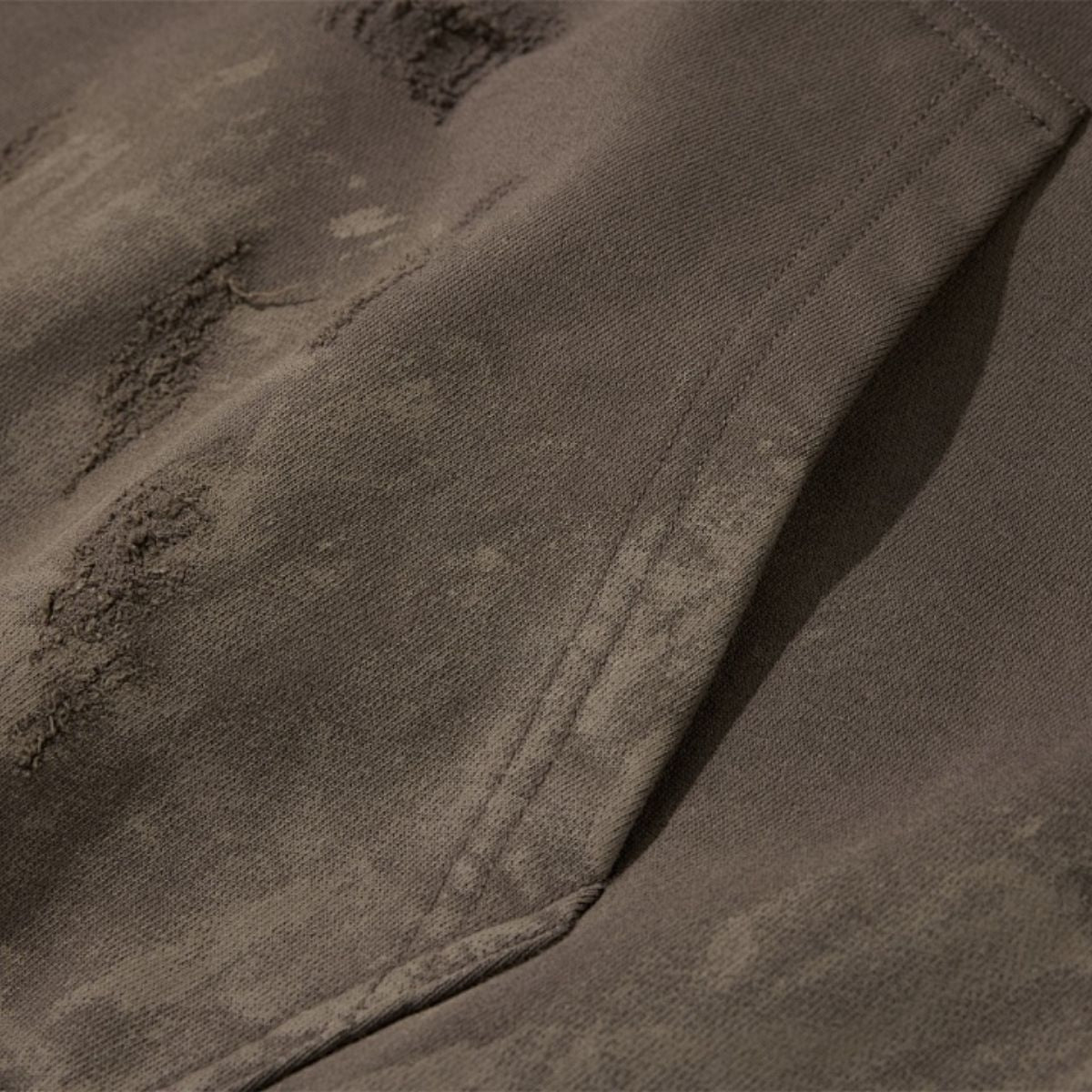 Heavy Washed Paint‑Splatter Destroyed Hoodie