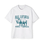 Rea Unicorns Have Curves Rhino Retro Graphic Tee-INNBLAC Fashion Apparel