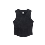 Washed Distressed Crop Tank-INNBLAC Fashion Apparel