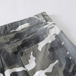 Straight Leg Camo Cargo Bermuda Shorts