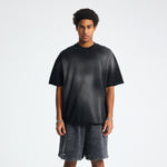 Heavyweight Raw Edge Washed Tee 9oz