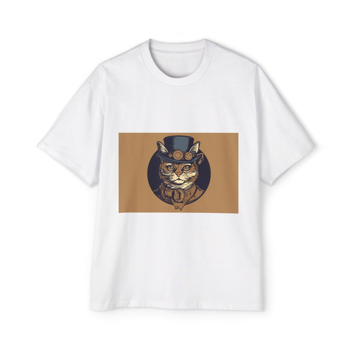 Steampunk Cat Vintage Graphic Tee-INNBLAC Fashion Apparel