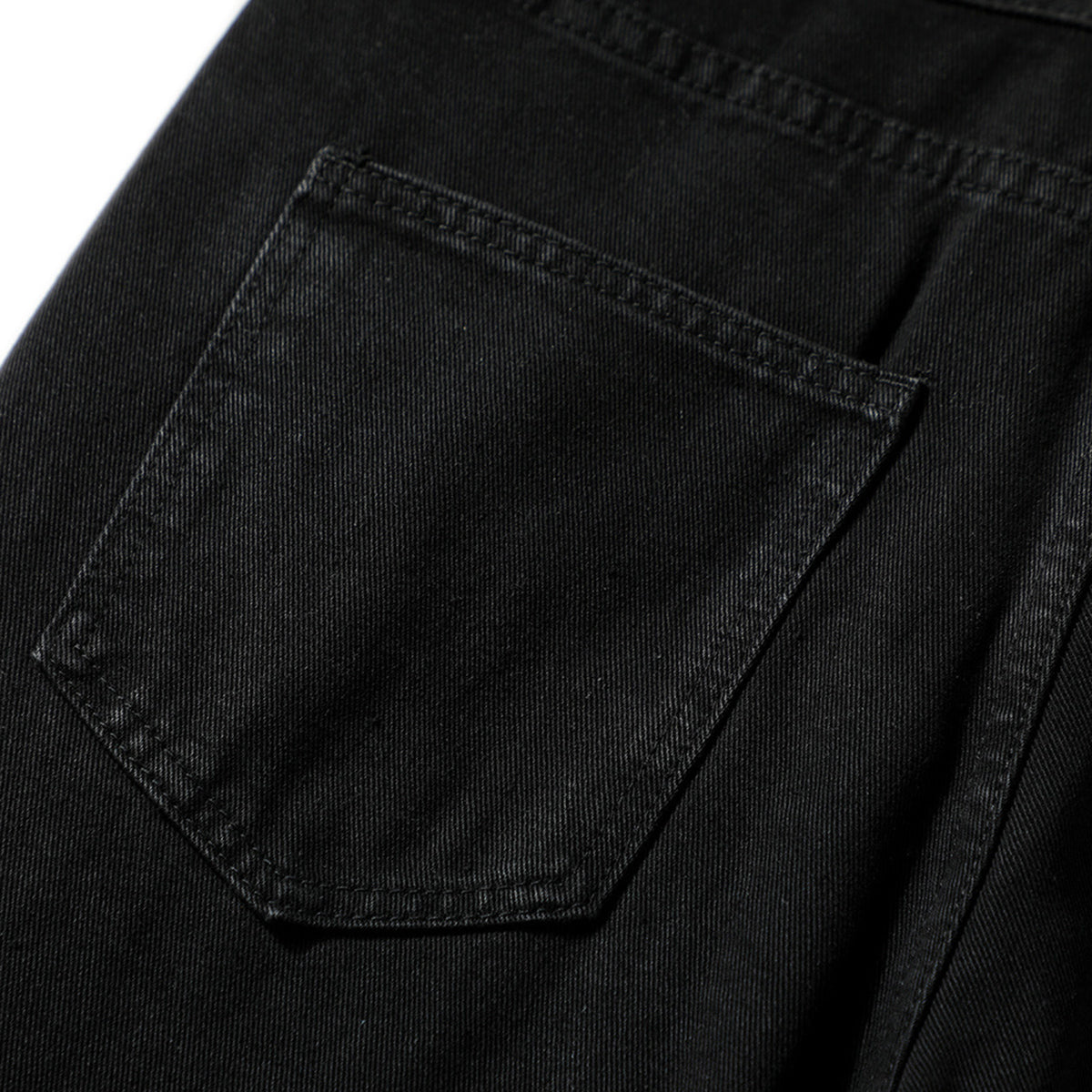 Distressed Black Ripped Flared Jeans