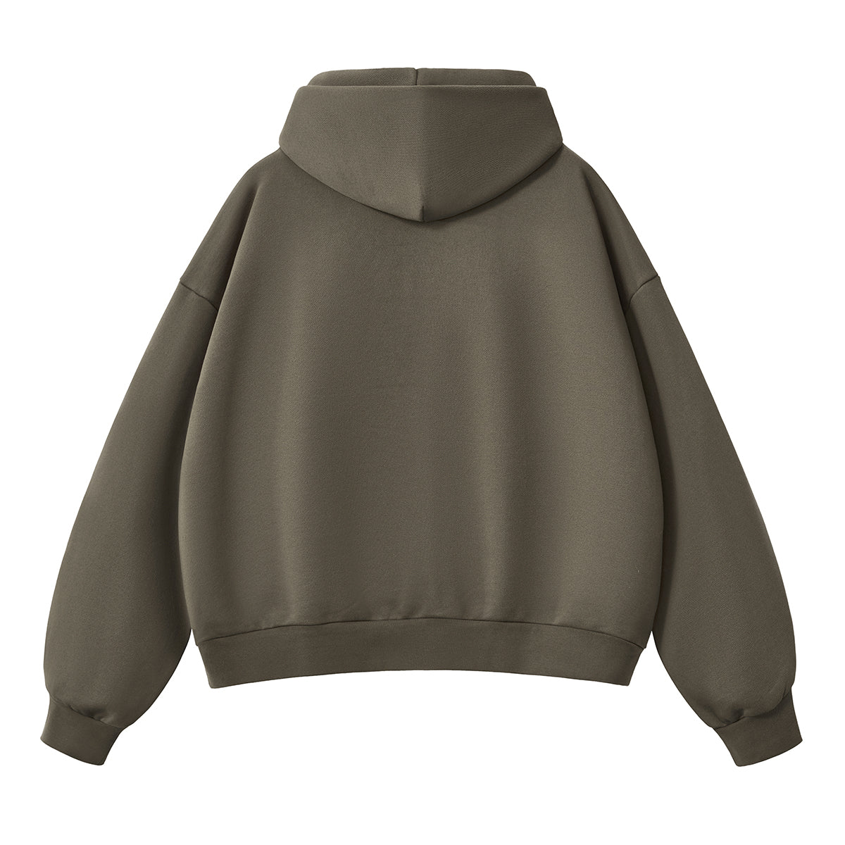 Solid Color Baggy Fleece Hoodie