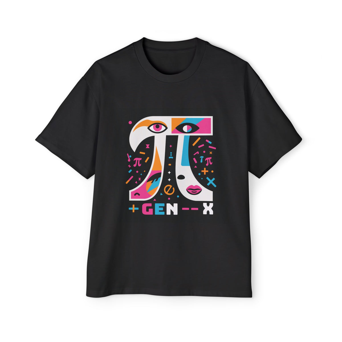 Pi Day Gen X Abstract Graphic Tee-INNBLAC Fashion Apparel