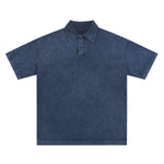 Stone-Washed Cotton Polo Shirt 9.3oz