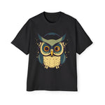 Owl With Headphones Graphic Tee-INNBLAC Fashion Apparel