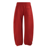 Elastic Drawstring Waist Fleece Jogger Pants