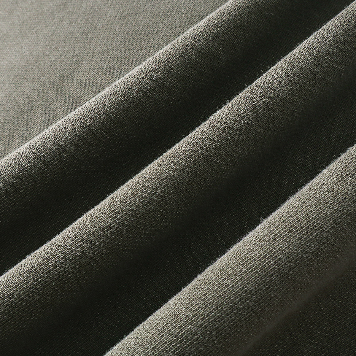 Distressed Edge Buttonless Long-Sleeve Polo