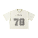 Retro Football Mesh Cropped Athletic Jersey 78