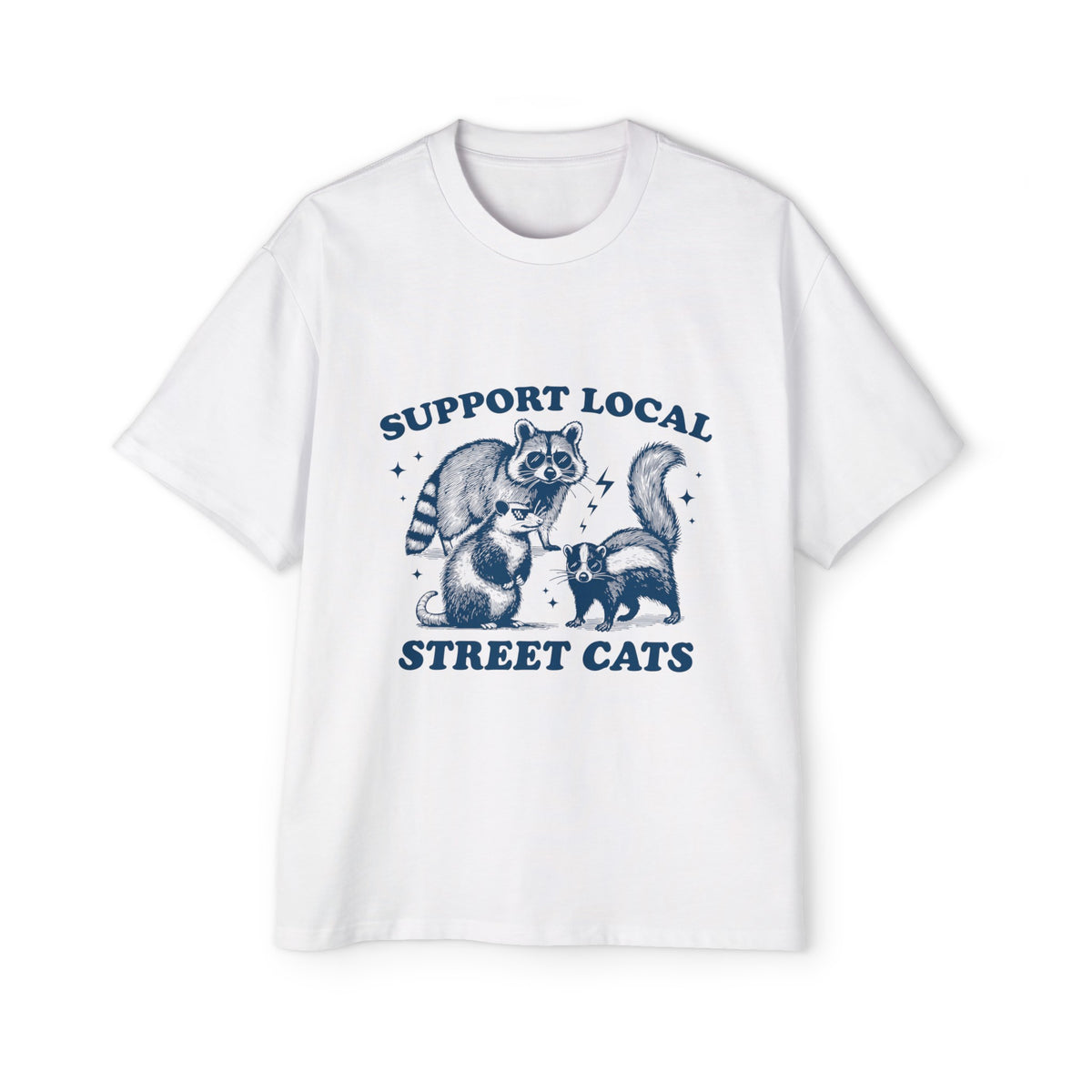 Support Local Street Cats Graphic Tee-INNBLAC Fashion Apparel