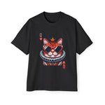 King Hearts Card Playing Cat Graphic Tee-INNBLAC Fashion Apparel