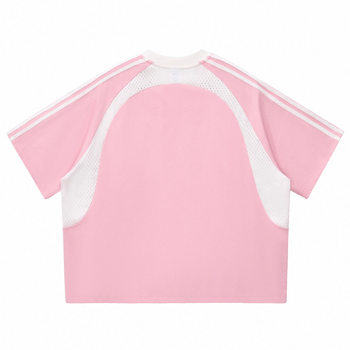 Raglan Sleeve Mesh Panel Sporty Tee