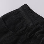 Shibuya Dragon Embroidered Wide Leg Jeans