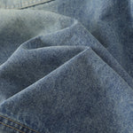 Multi-Pocket Cargo Denim Bermuda Shorts