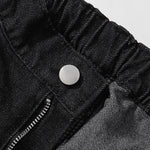 Bermudas vaqueras rasgadas con parches de camuflaje