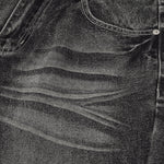 Vintage Black Wrinkle Wash Baggy Jeans