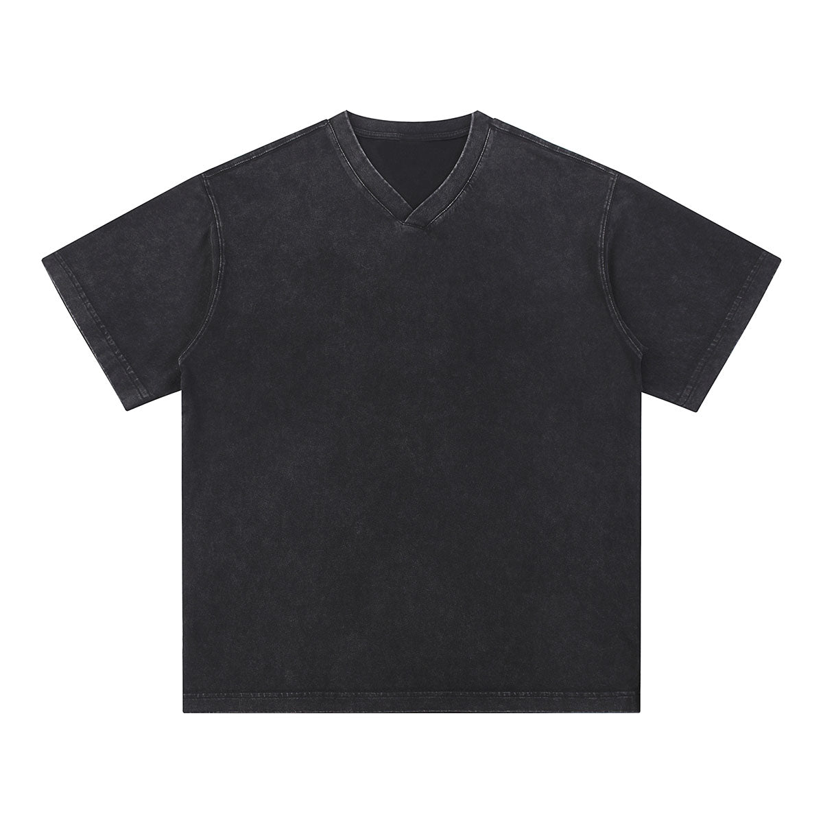 Men's Casual Washed V-Neck T-Shirt 270gsm