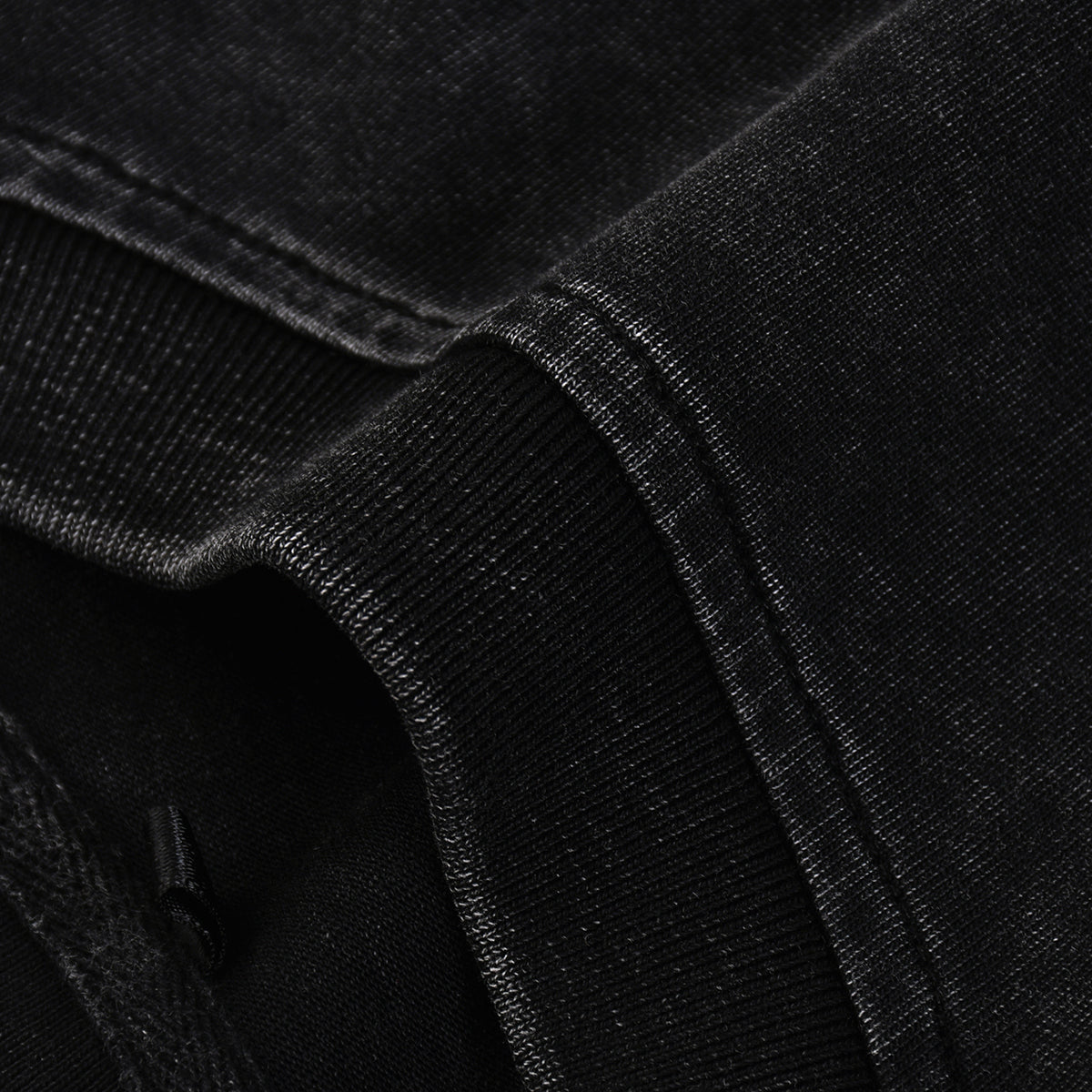 Stone-Washed Raw-Edge T-Shirt 8oz