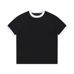 Crew Neck Boxy Fit Ringer Tee 220gsm