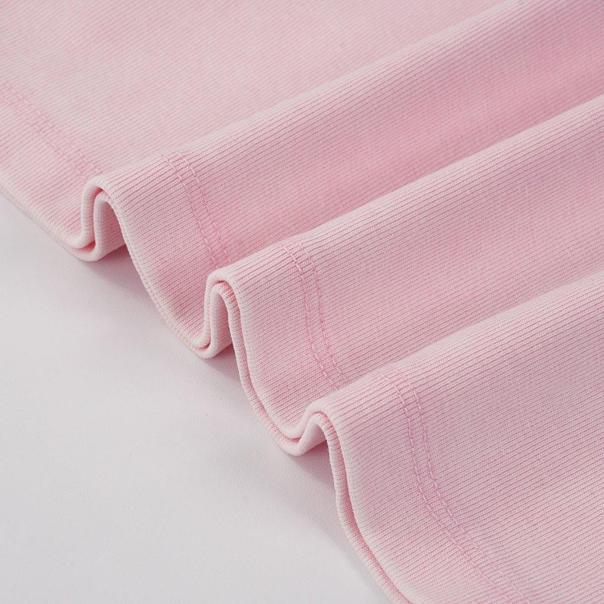 Camiseta holgada de cuello redondo y descolorida para mujer de 7 oz