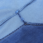 Puff Sleeve Denim Wrap Midi Dress