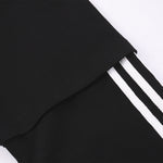 Mock Layered Contrast Strap Sweatshirt