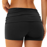 Folded Waistband Contoured‑Booty Elevated‑Feel Shorts