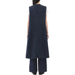 Women' s Twill Denim Long Vest