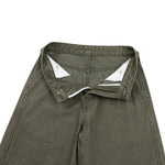 Vintage Washed Seam‑Detail Wide Leg Trousers