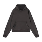 Washed Distressed Loose Casual Hoodie