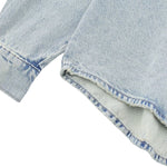 Vestido midi vaquero sin mangas con botones y aberturas en la parte delantera