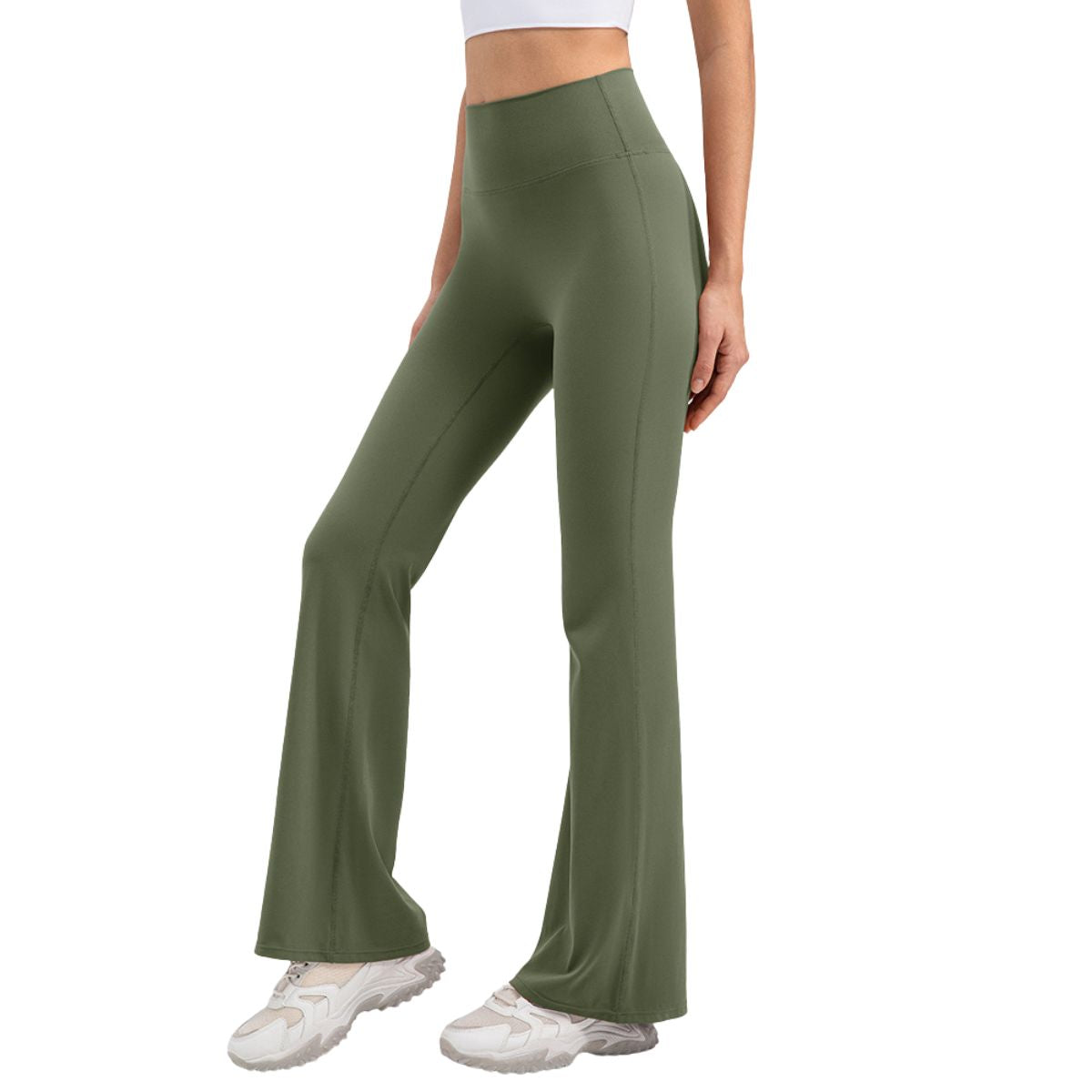 High Waist Micro Flare Yoga Pants for Women Moisture