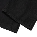Minimalist Wide Leg Black Jeans