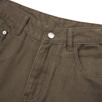Retro Washed Baggy Straight-Leg Bermuda Shorts