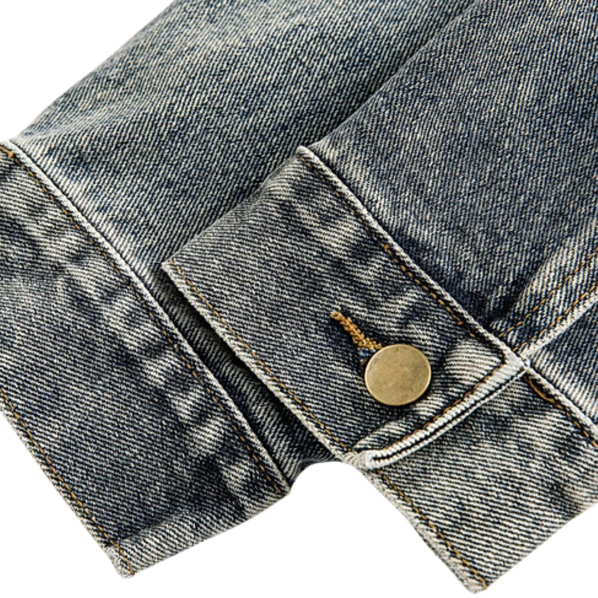 Stand-up Collar American Vintage Denim Jacket