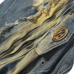 Smoke Rise Y2K Baggy Ripped Cargo Jeans