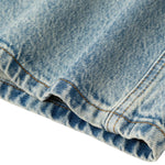 Women's Distressed Denim Midi Skirt